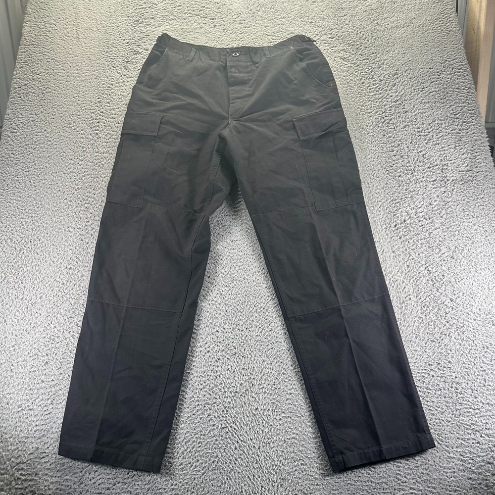 Propper Pants Men's M Black Cotton Cargo Straight Leg Tactical Military Workwear
